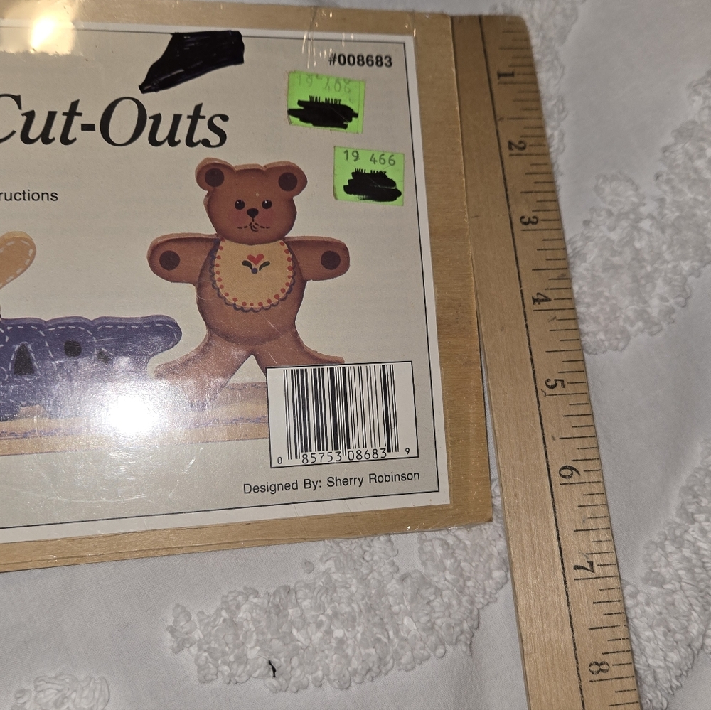 Vintage Bear My Heart Cute and Clever Cut-Outs Craft Kit NOS NIP - Picture 8 of 9